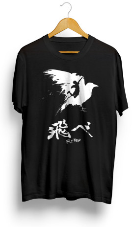 Haikyuu! - Fly High - White Anime Tişört