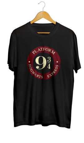 Harry Potter Platform Nine Baskılı Tişört