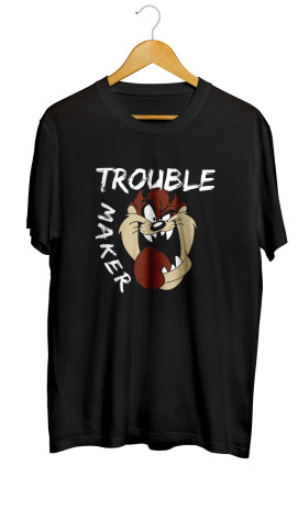 Trouble Maker Baskılı Tişört