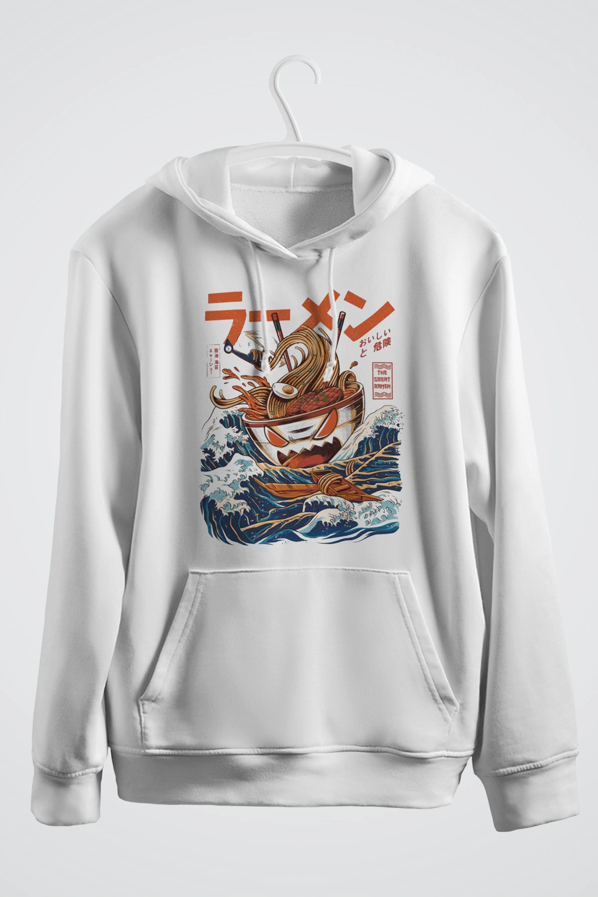 The Great Ramen off Kanagawa Baskılı Kapşonlu Sweat