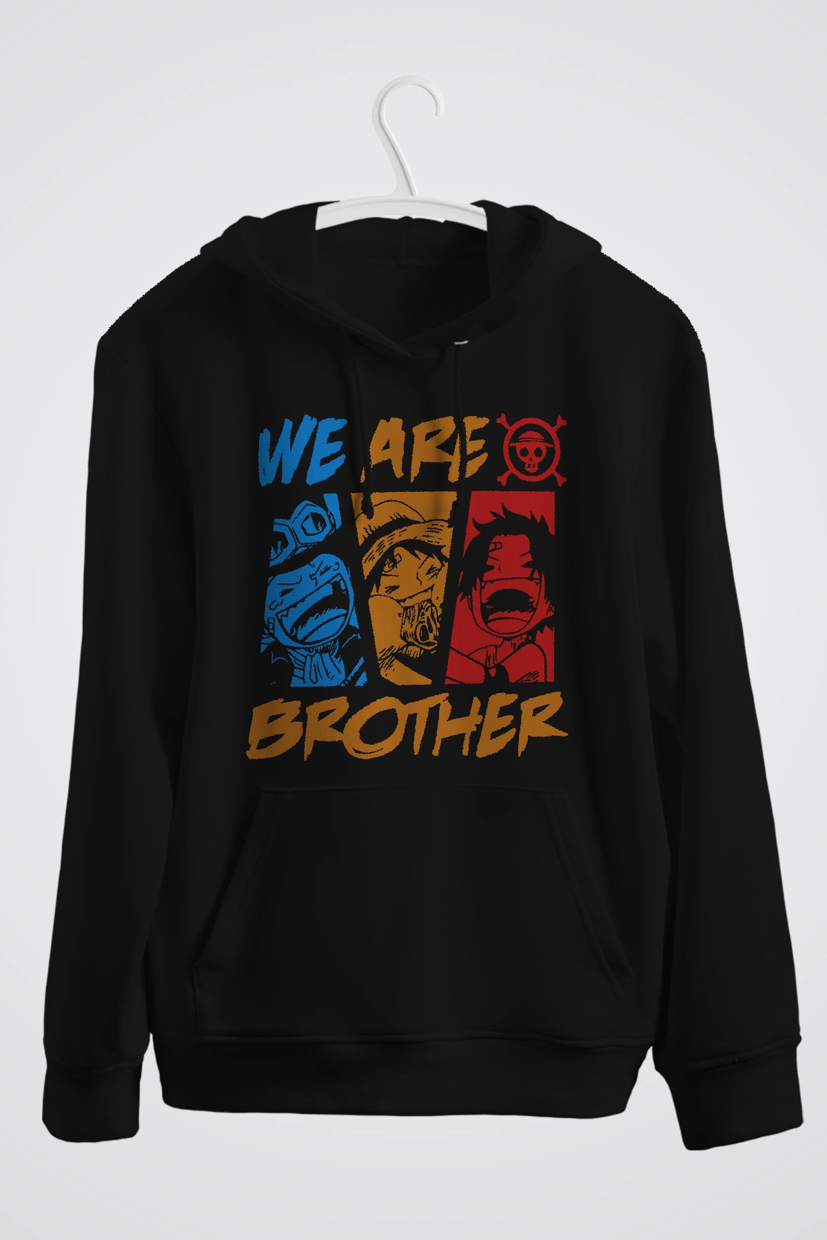 One Piece We Are Brother Baskılı Anime Kapşonlu Sweat