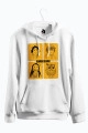 Demon Slayer - Tanjirou, Zenitsu, Nezuko and Hashibira Anime Baskılı Kapşonlu Sweatshirt