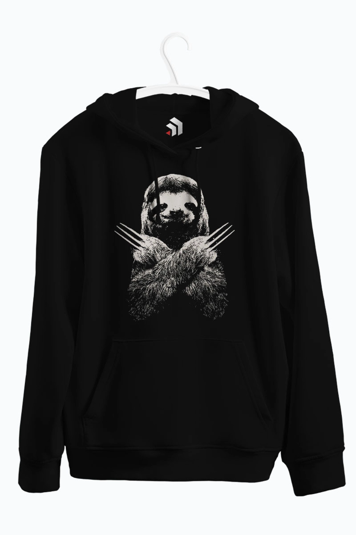Slotherine Wolverine Baskılı Kapşonlu Sweatshirt