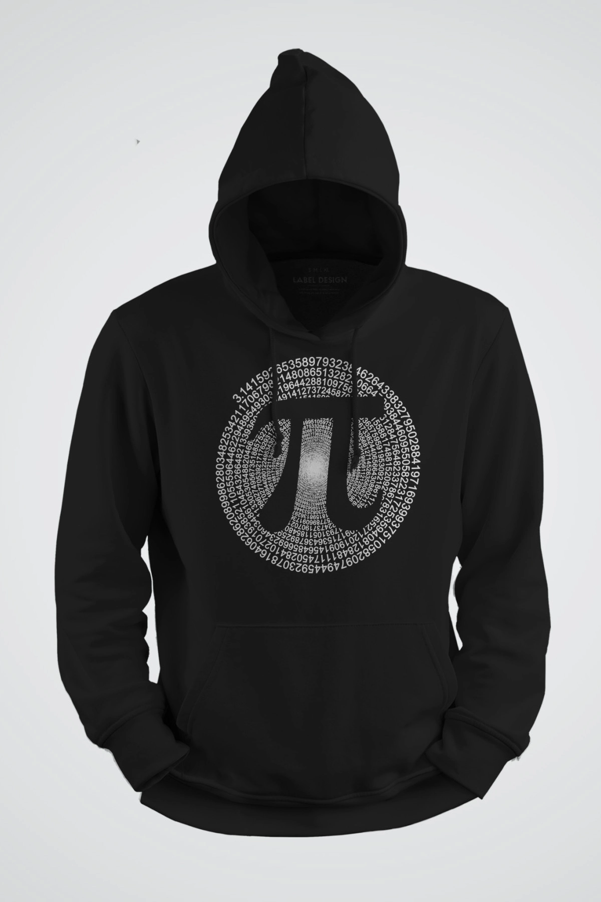 Matematik Bilimi Pi Sayısı Sembol Baskılı Kapşonlu Sweat