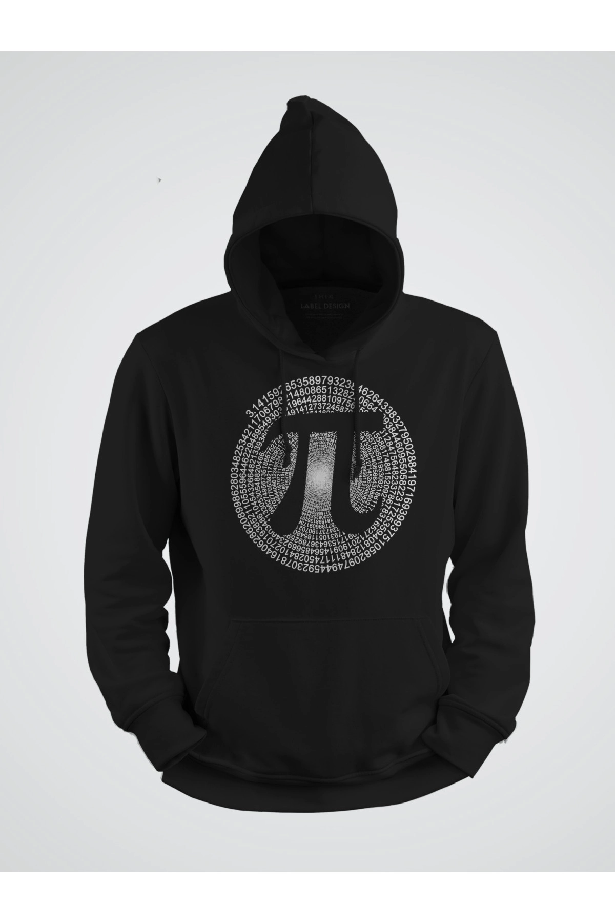Matematik Bilimi Pi Sayısı Sembol Baskılı Kapşonlu Sweat