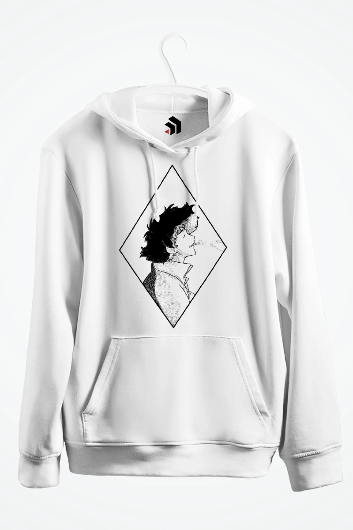 Cowboy Bebop Spike Spiegel Anime Baskılı Kapşonlu Sweatshirt