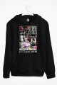 Eat. Sleep. Anime Baskılı Kapşonlu Sweatshirt