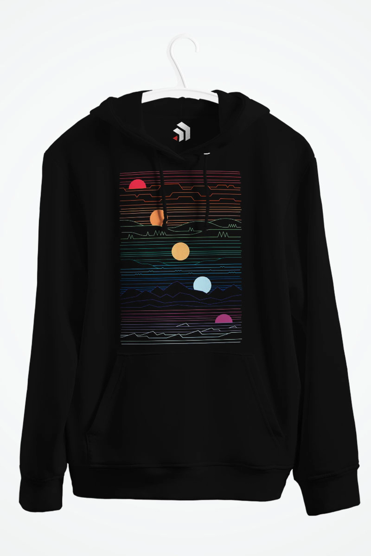 Many Lands Under One Sun Baskılı Kapşonlu Sweatshirt