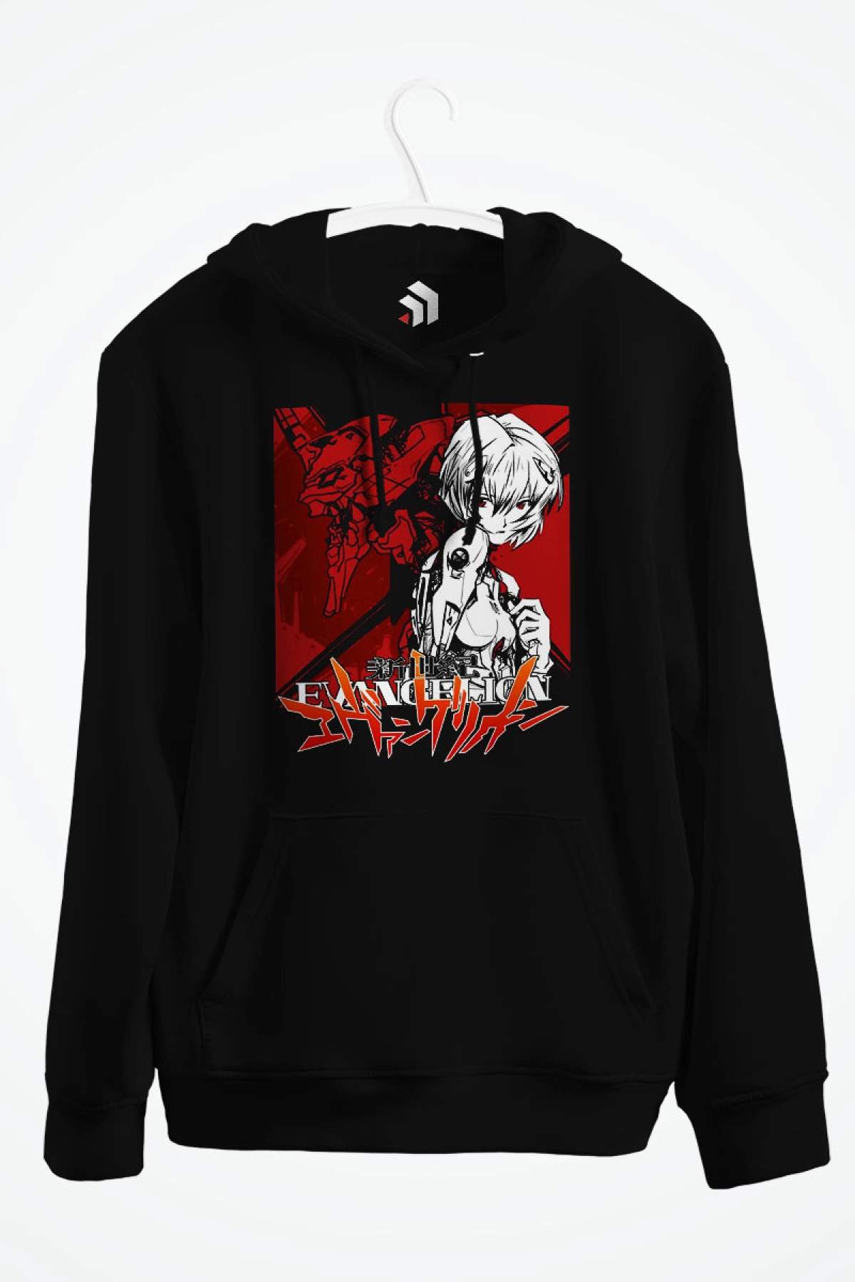 Rei Ayanami Neon Genesis Evangelion Anime Baskılı Kapşonlu Sweatshirt