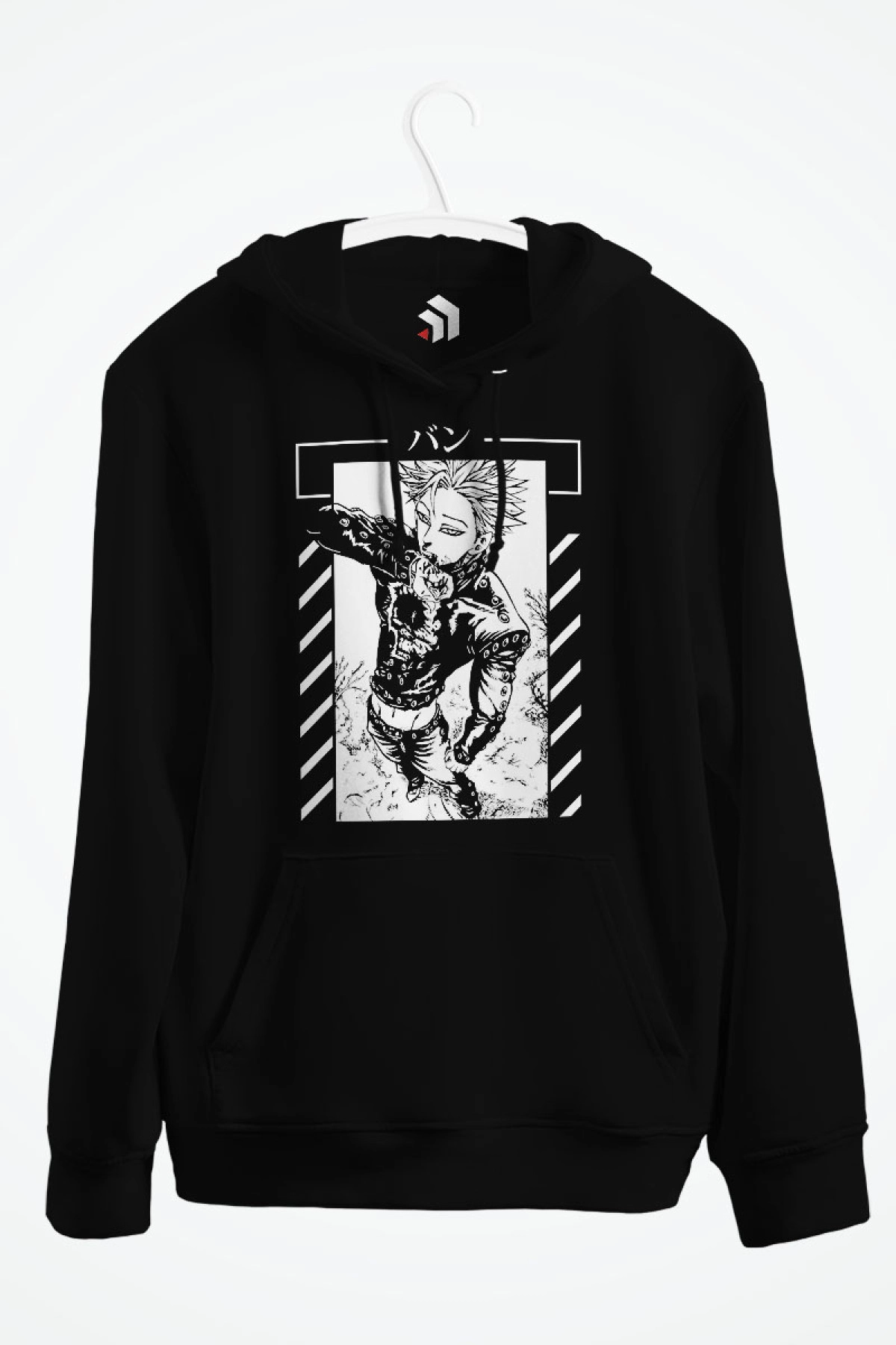 Seven Deadly Sins Anime Ban Greed Baskılı Kapşonlu Sweatshirt