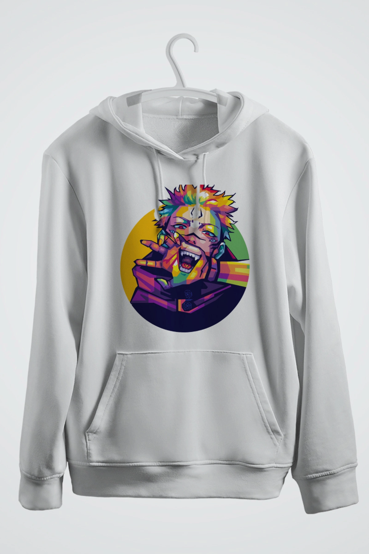 Sukuna Anime Baskılı Kapşonlu Sweat