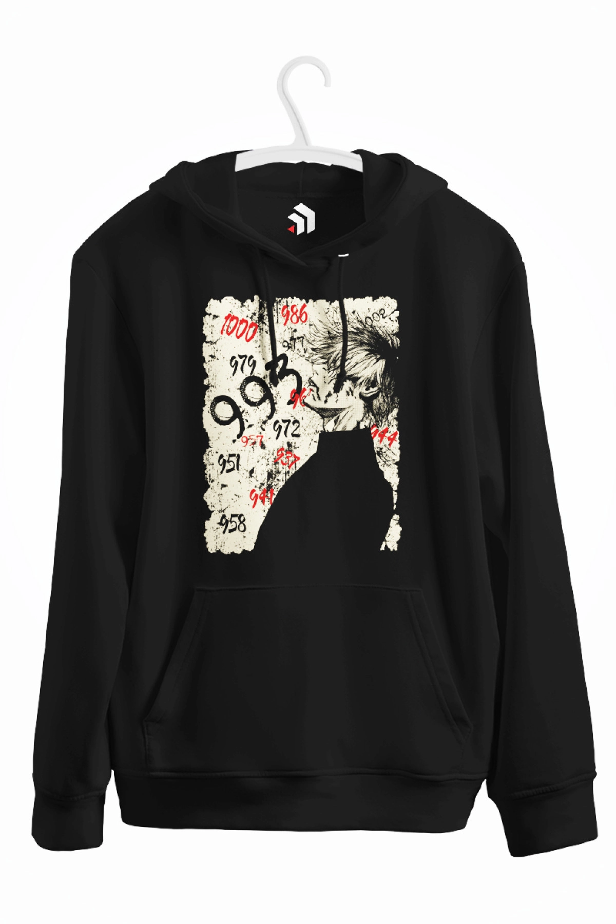 Tokyo Ghoul Kaneki Anime Baskılı Kapşonlu Sweatshirt