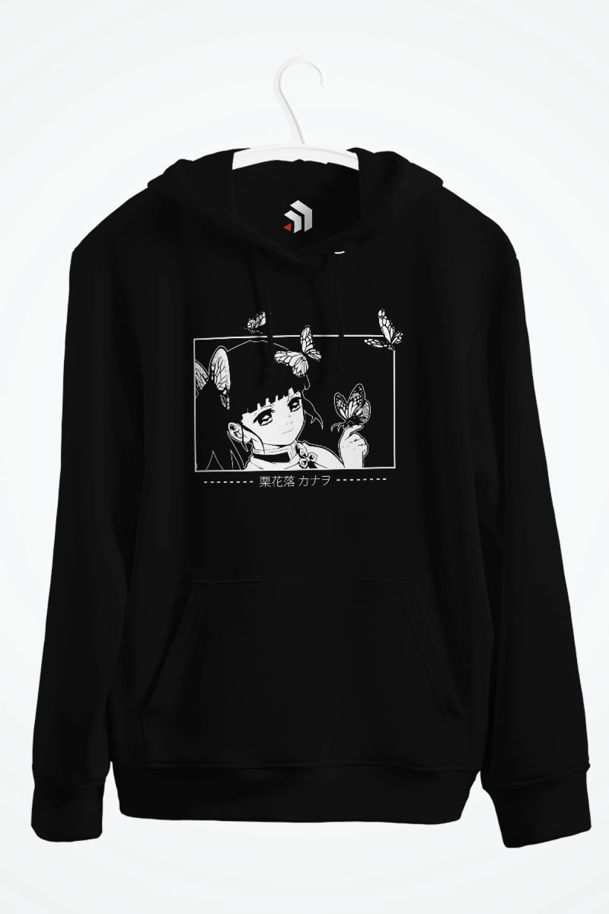 Tsuyuri Kanao Kimetsu no Yaiba Anime Baskılı Kapşonlu Sweatshirt