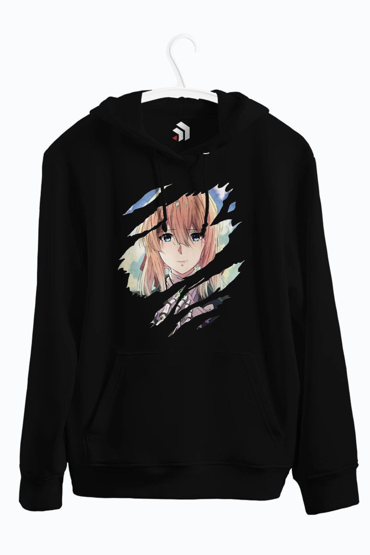 Violet Evergarden Anime Baskılı Kapşonlu Sweatshirt