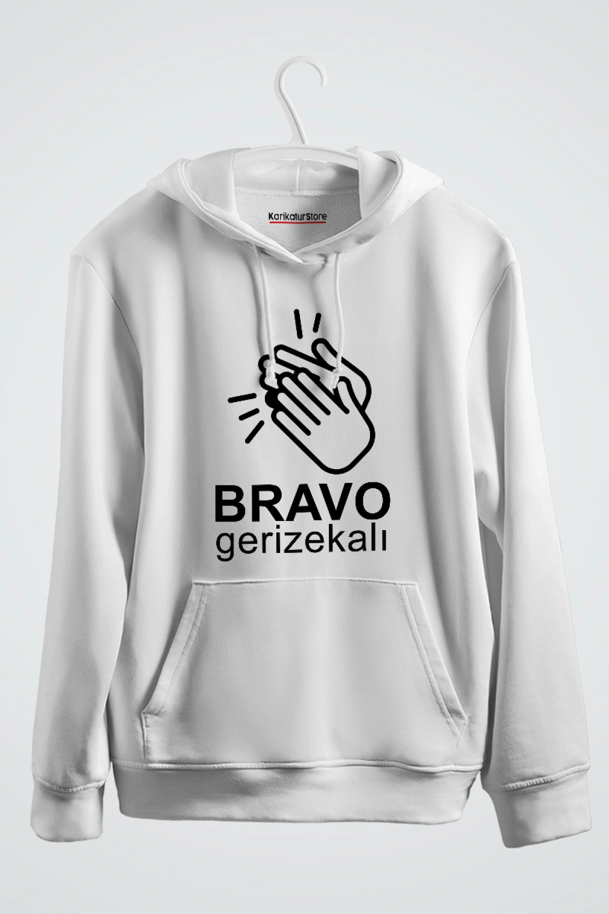 Bravo Gerizekalı - Alkış Baskılı Kapşonlu Sweat