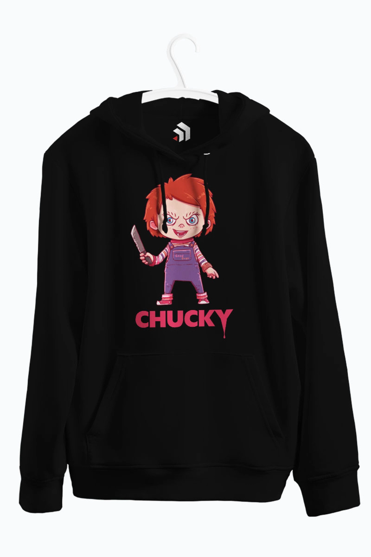 Chucky  Baskılı Kapşonlu Sweatshirt