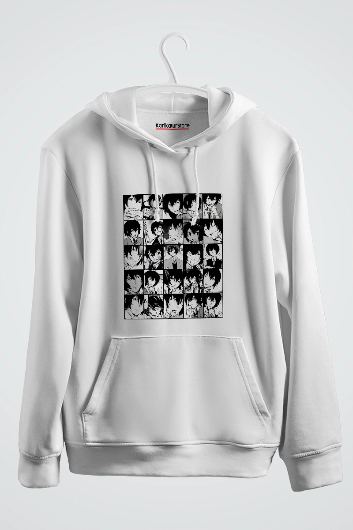 Dazai Osamu Bungou Stray Dogs Kolaj Anime Kapşonlu Sweat
