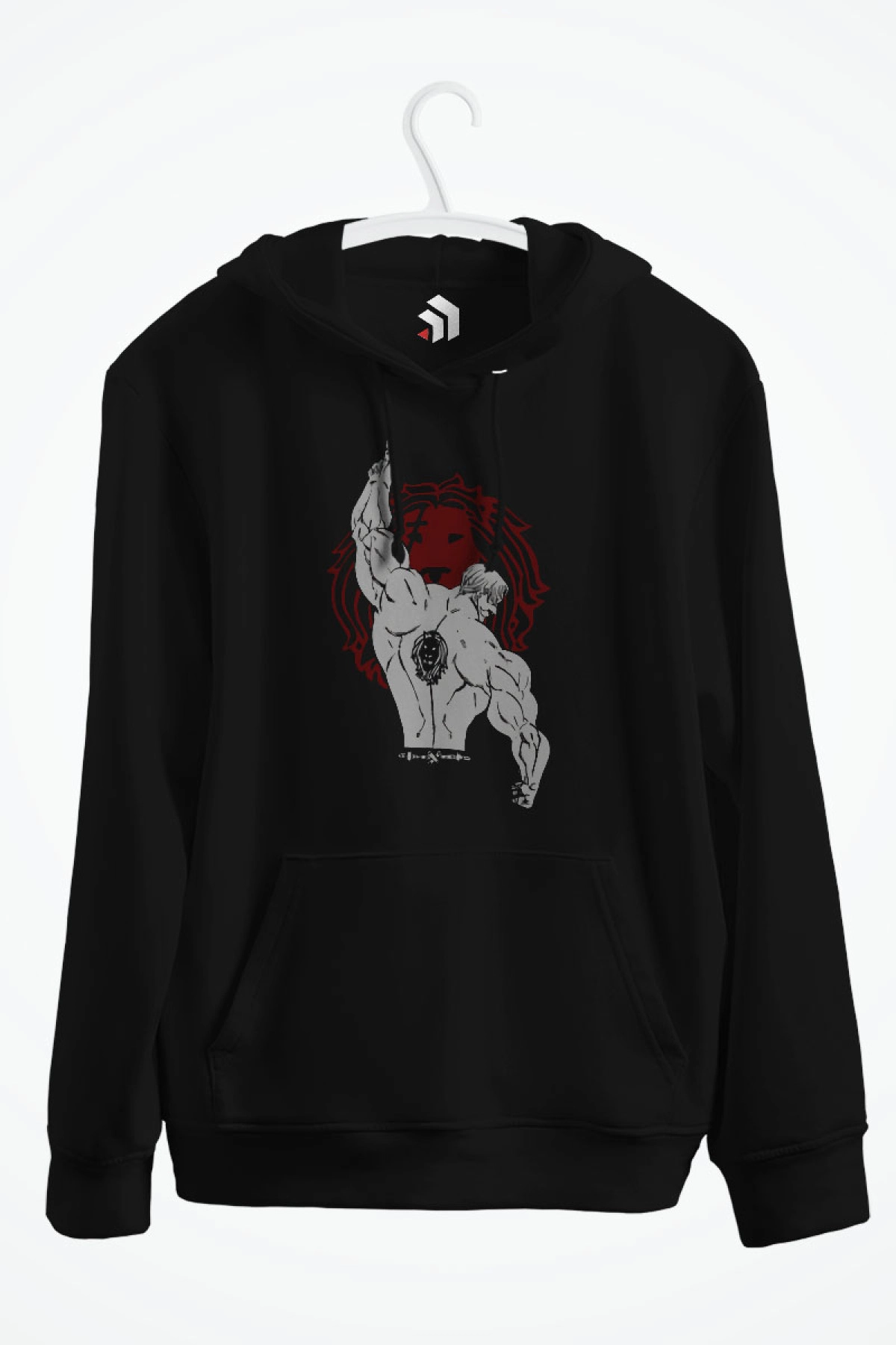 God Escanor Baskılı Kapşonlu Sweatshirt