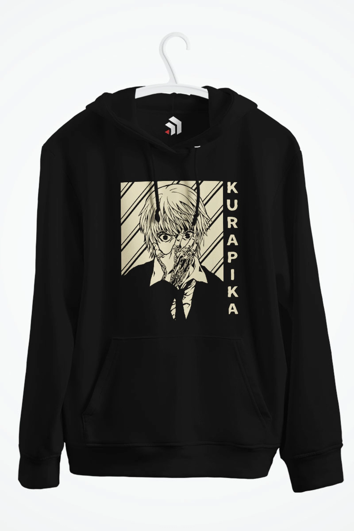 Kurapik Anime Baskılı Kapşonlu Sweatshirt