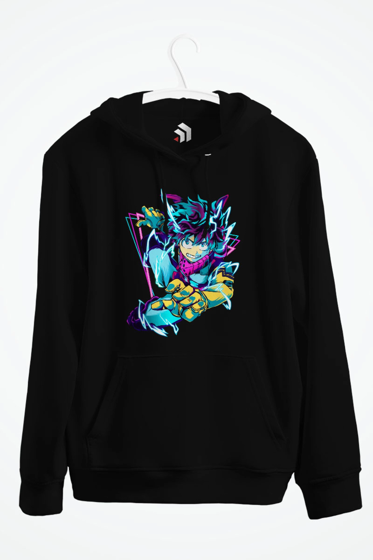 My Hero Academia Anime - Midoriya Baskılı Kapşonlu Sweatshirt