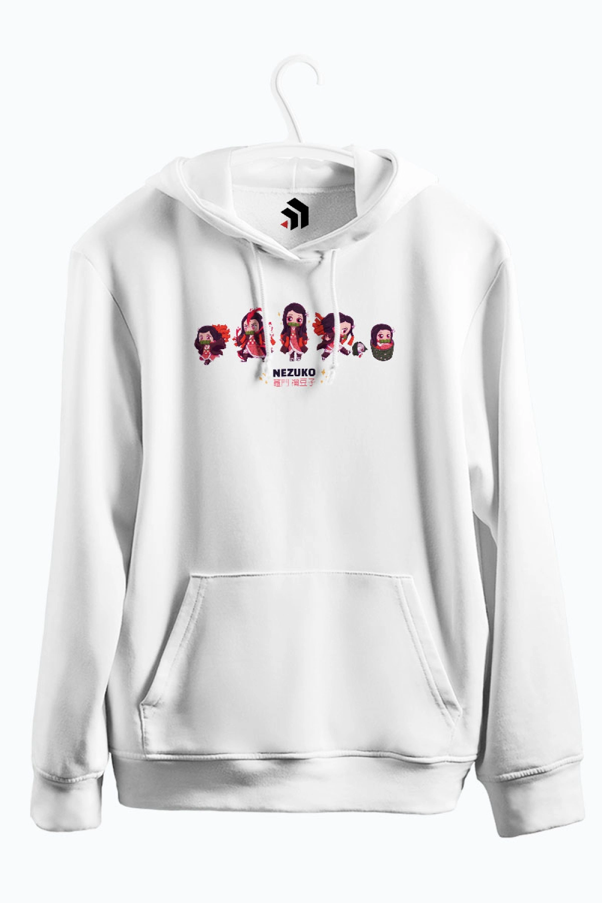 Demon Slayer Kamado Nezuko Anime Baskılı Kapşonlu Sweatshirt