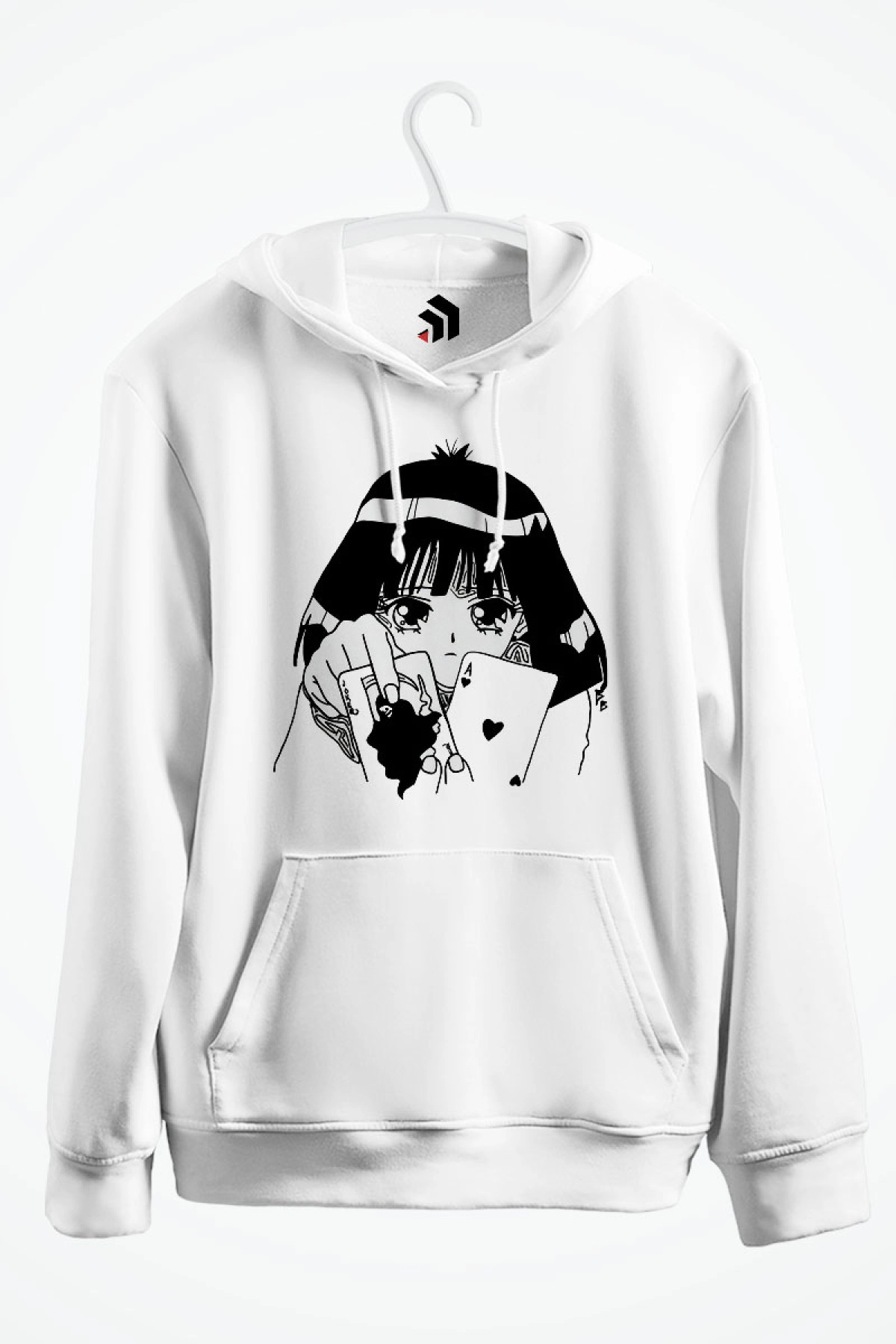 Hotaru Tomoe Sailor Saturn Anime Baskılı Kapşonlu Sweatshirt
