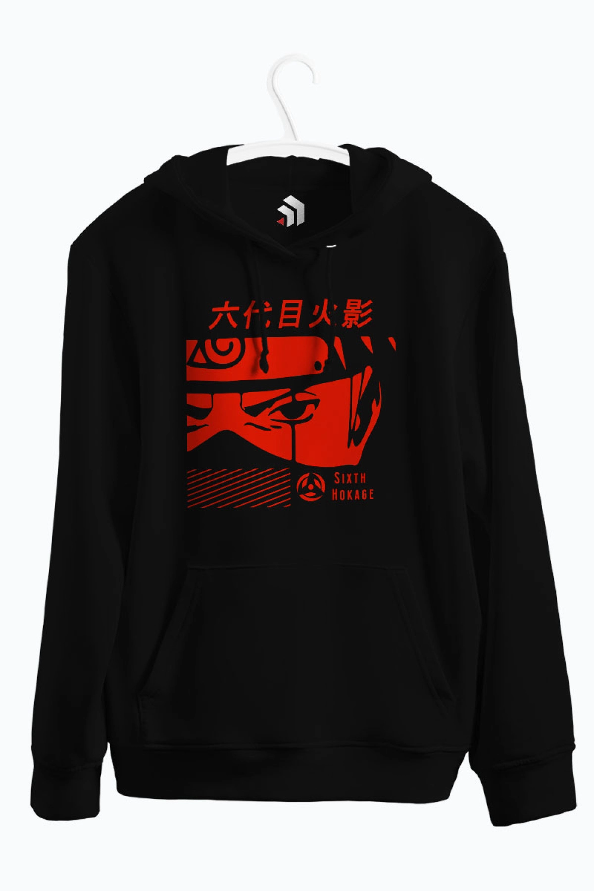 Sixth Hokage Anime Baskılı Kapşonlu Sweatshirt