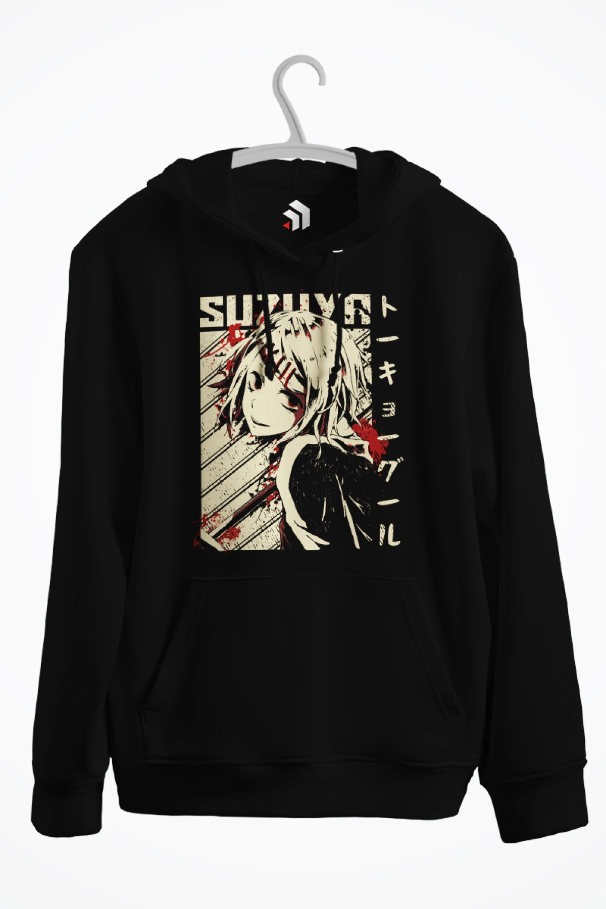 Suzuya Tokyo Ghoul Baskılı Kapşonlu Sweatshirt
