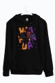 Black Panther - Tchalla and Shuri Anime Baskılı Kapşonlu Sweatshirt