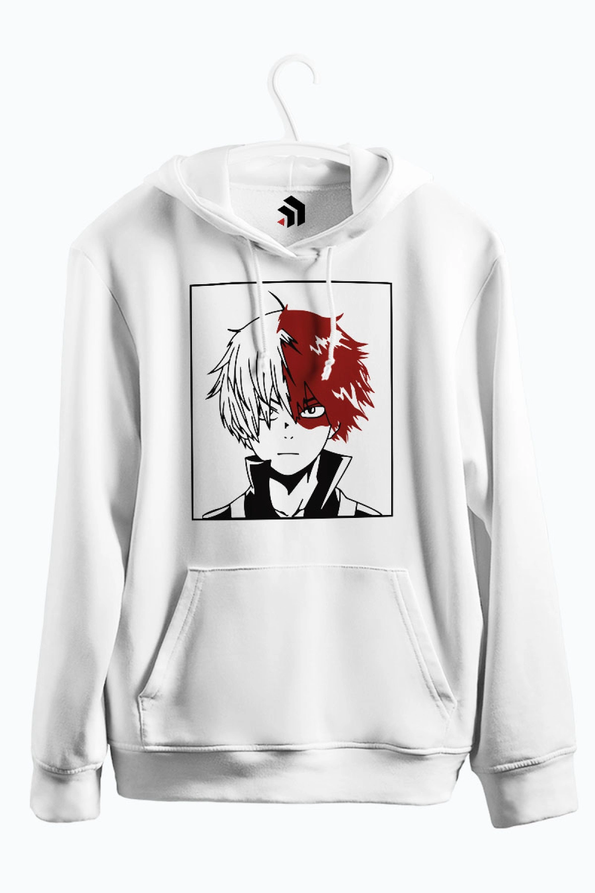 Todoroki | My Hero Academia Anime Baskılı Kapşonlu Sweatshirt