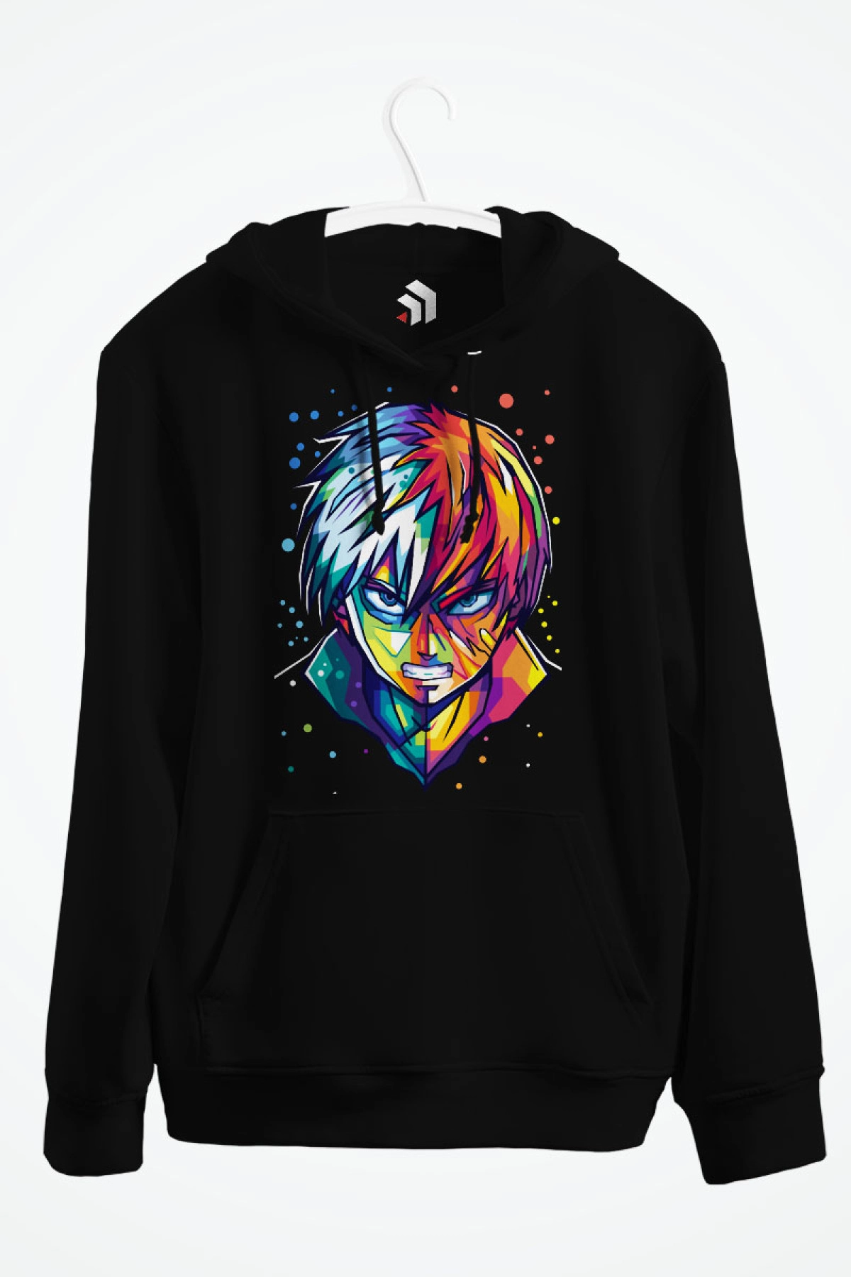 Todoroki Shoto Anime Baskılı Kapşonlu Sweatshirt