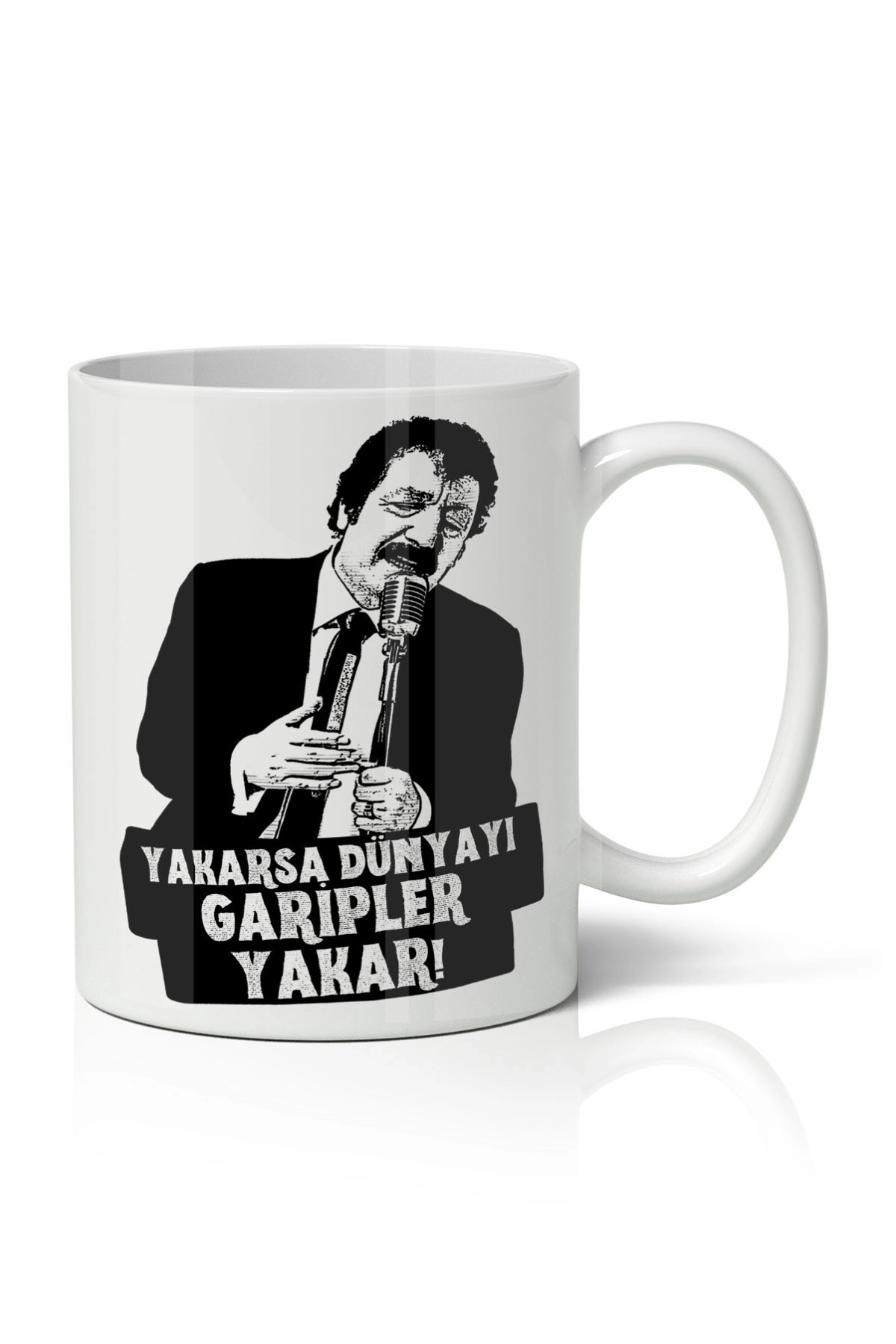 Yakarsa Dünyayı Garipler Yakar - Müslüm Gürses Baskılı Kupa Bardak