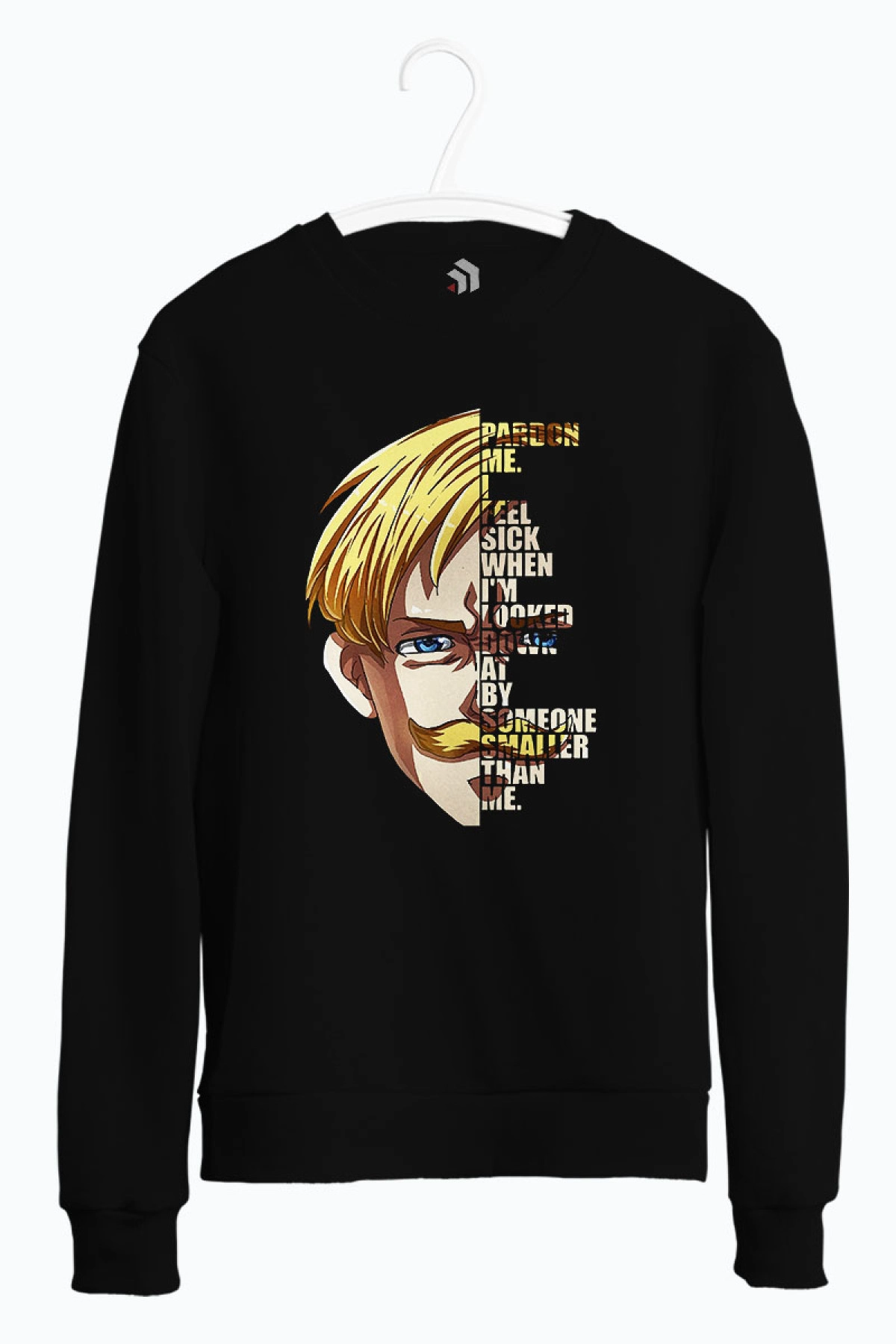 Escanor - Seven Deadly Sins Baskılı Bisiklet Yaka Sweatshirt