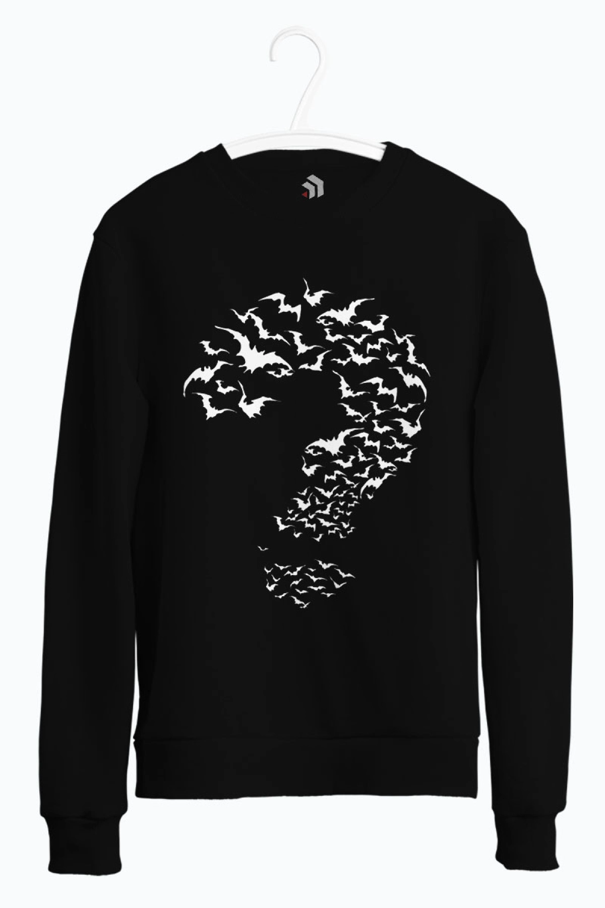 Batman The Riddler White Baskılı Bisiklet Yaka Sweatshirt