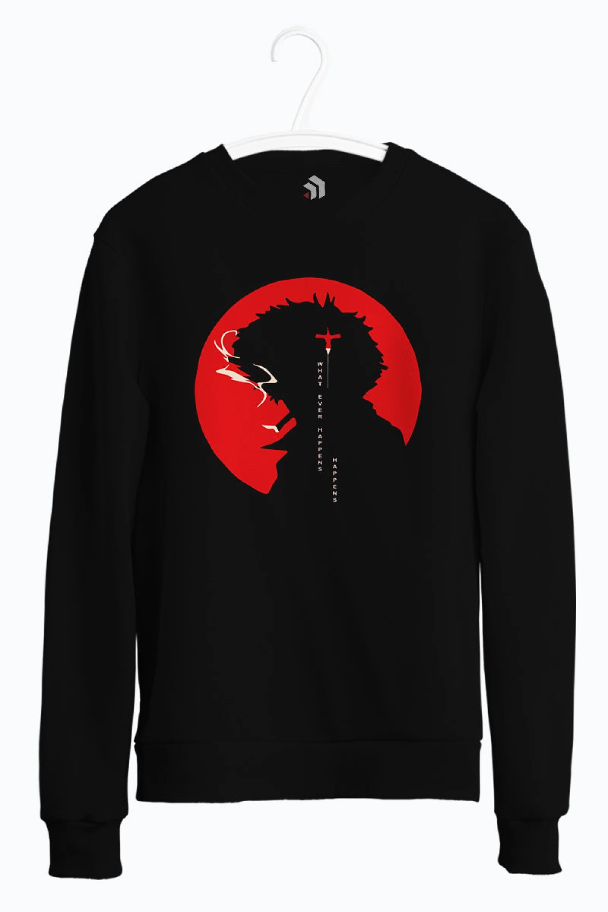 Cowboy Bebop - Spike Anime Baskılı Bisiklet Yaka Sweatshirt