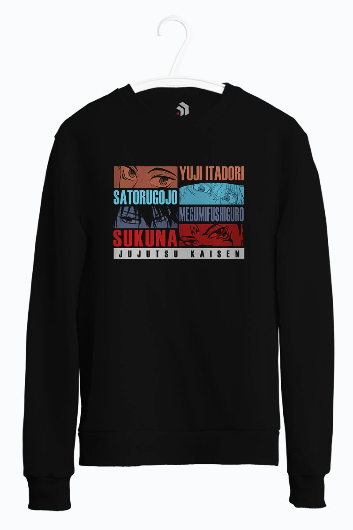 Jujutsu Kaisen Gang Anime Baskılı Bisiklet Yaka Sweatshirt
