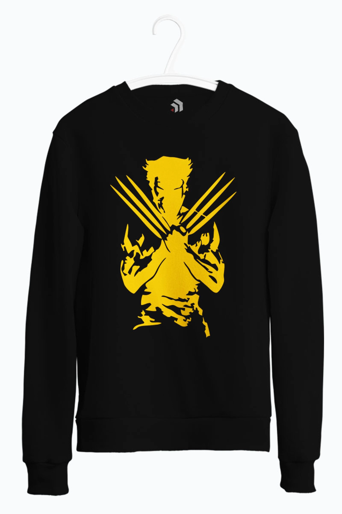 X-Men Wolverine Baskılı Bisiklet Yaka Sweatshirt
