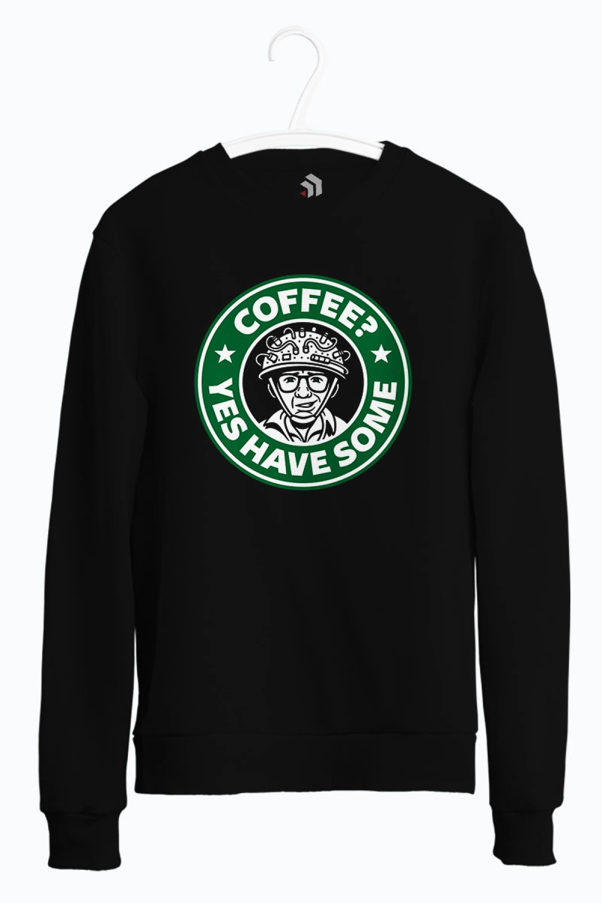 Yes, Have Some! Ghostbusters Baskılı Bisiklet Yaka Sweatshirt