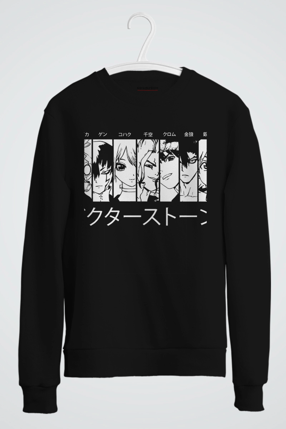 Dr Stone Suika Gen Kohaku Senku Chrome Kinro Ginro Manga Style Anime Sweatshirt