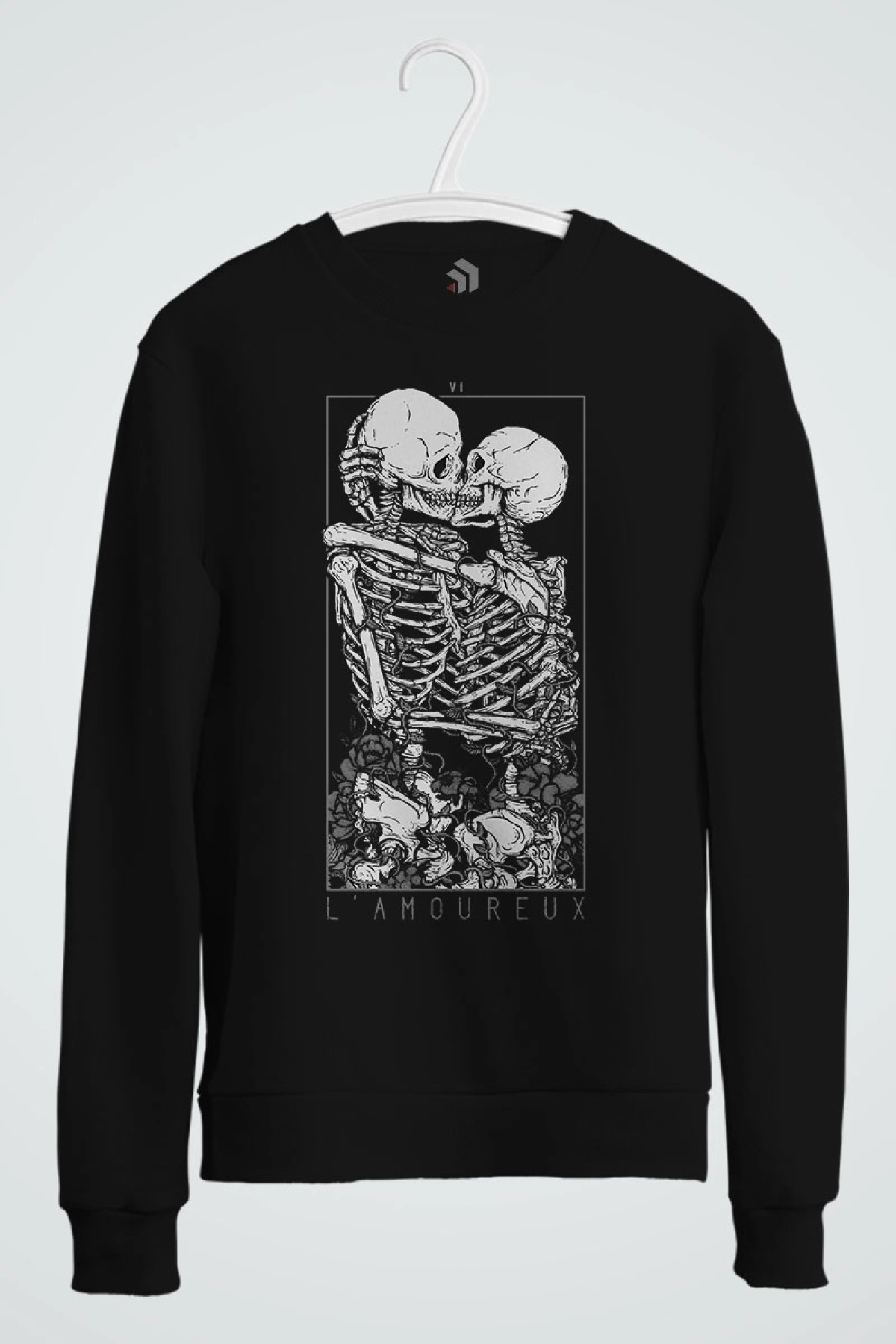 The Lovers Pullover Baskılı Sweatshirt