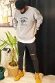 Panther Athletics Baskılı Oversize Sweatshirt
