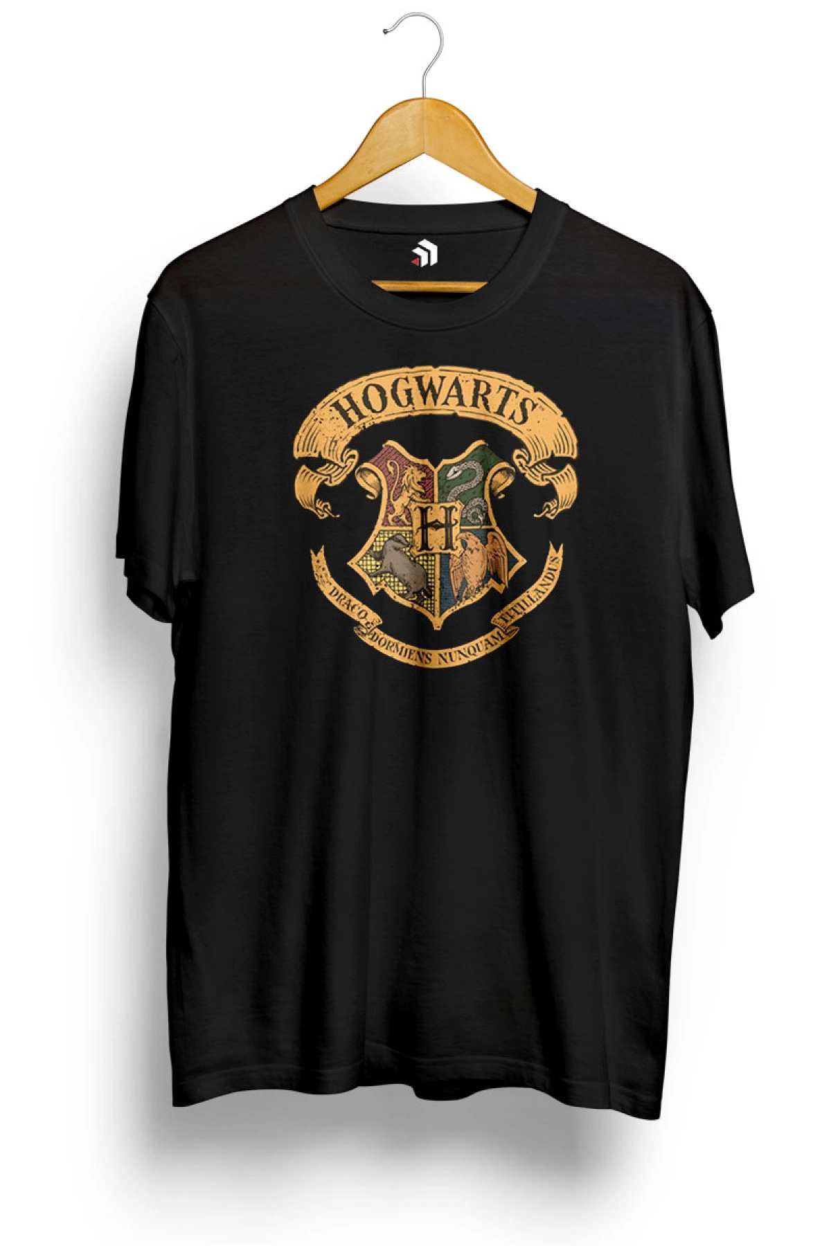 Harry Potter Hogwarts Coat of Arms Baskılı Tişört