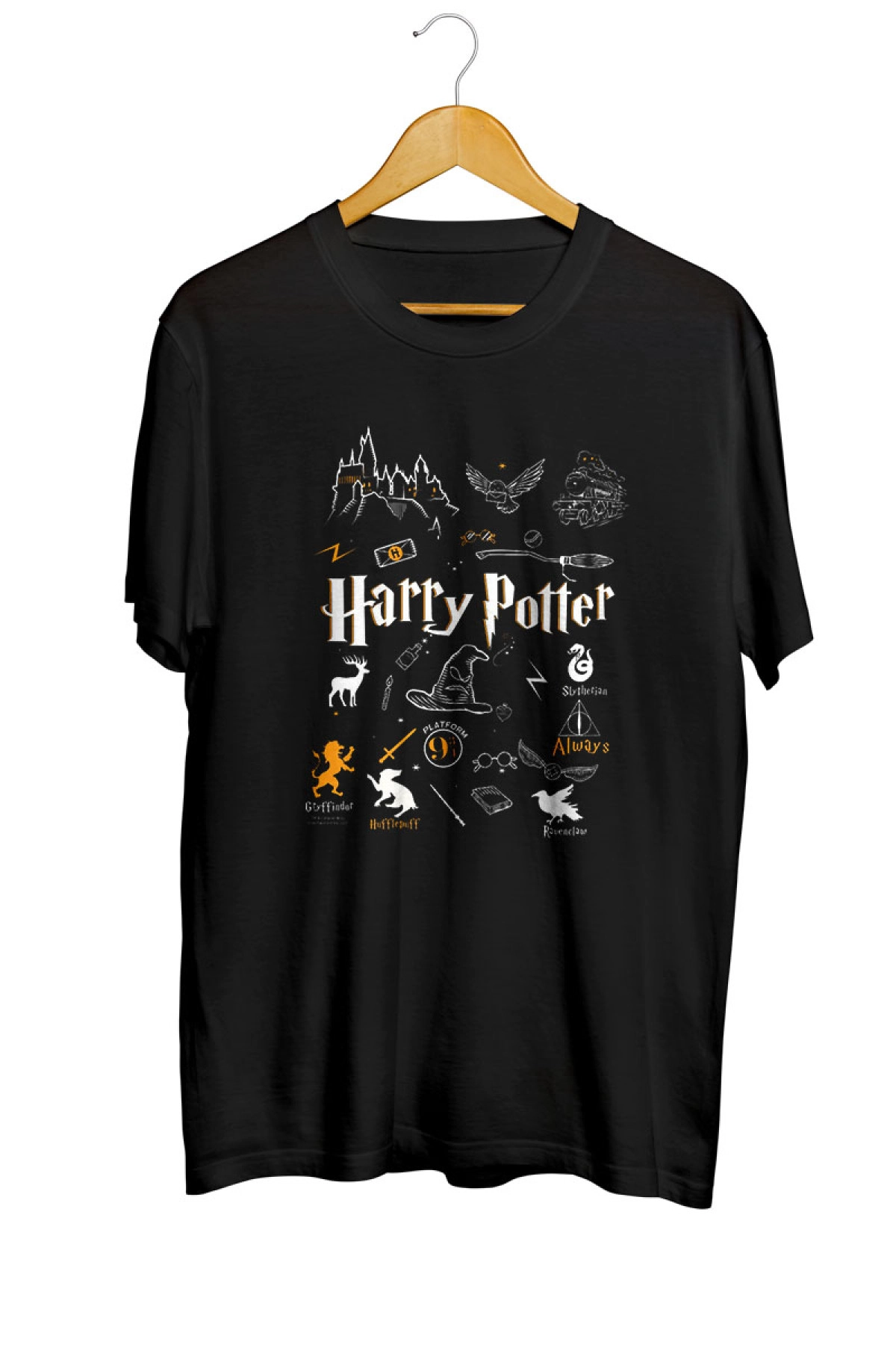 Harry Potter Theme Baskılı Tişört