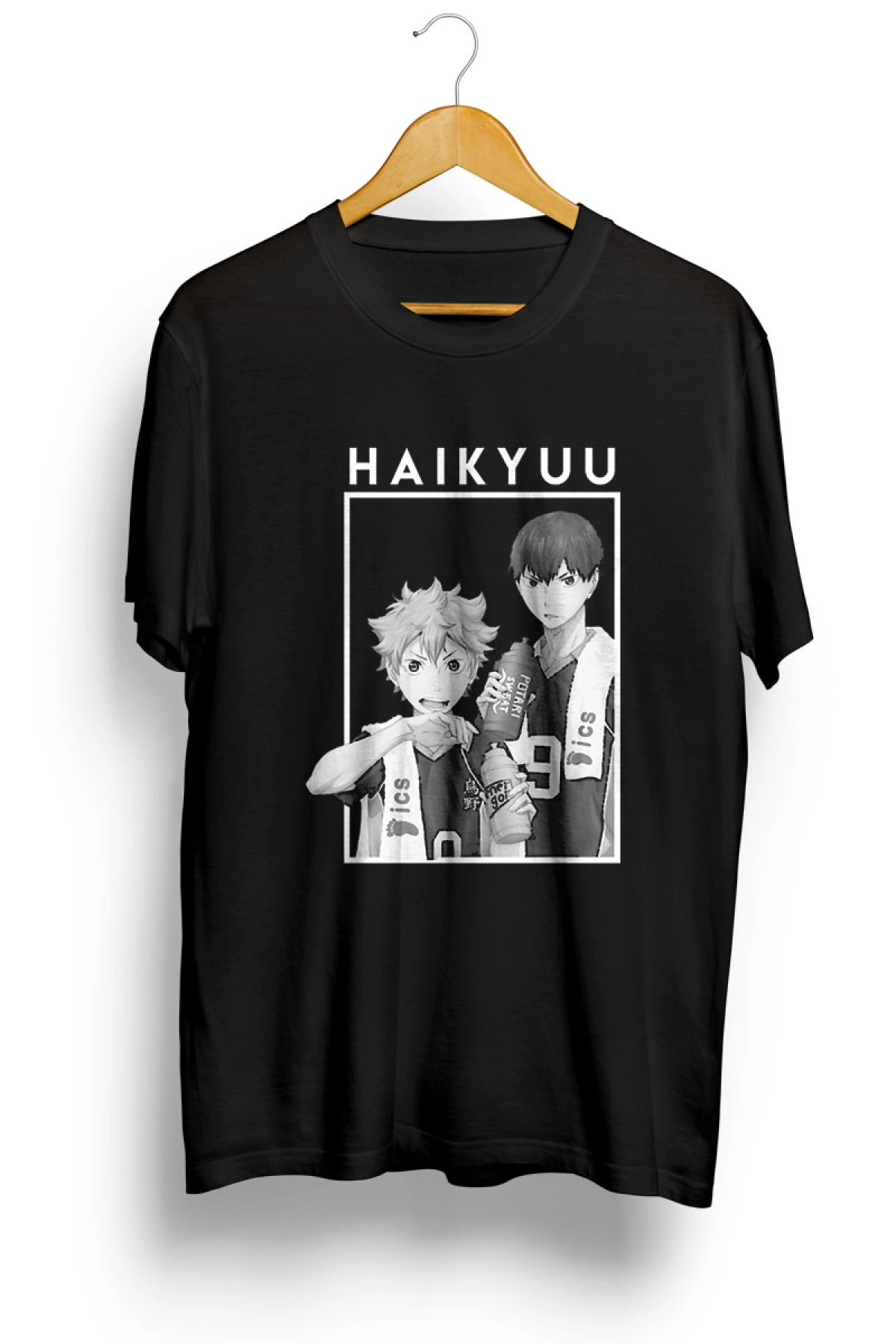 Hinata and Kageyama Haikyuu Anime Baskılı Tişört