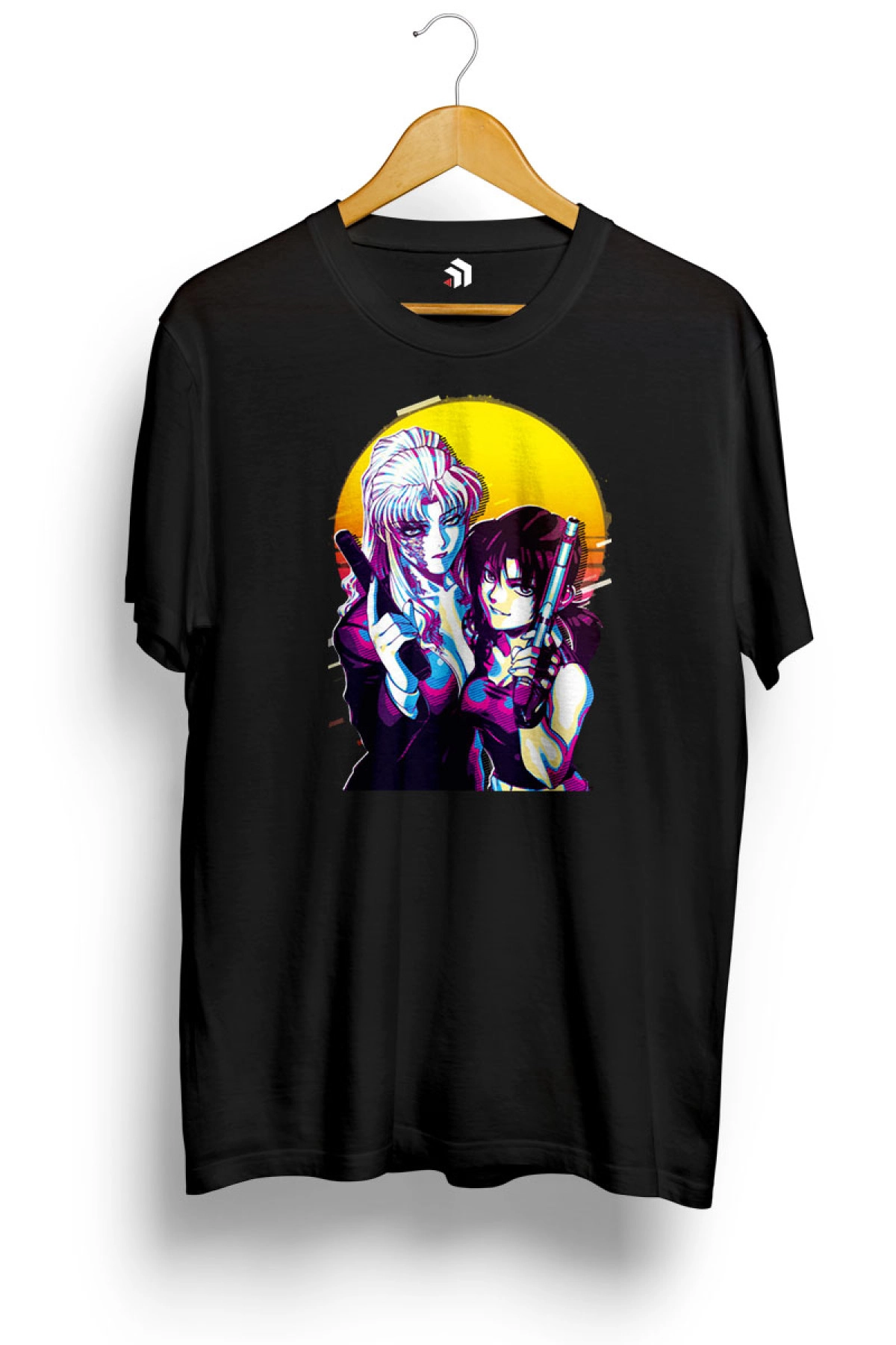 Revy and Balalaika - Black Lagoon Anime Baskılı Tişört