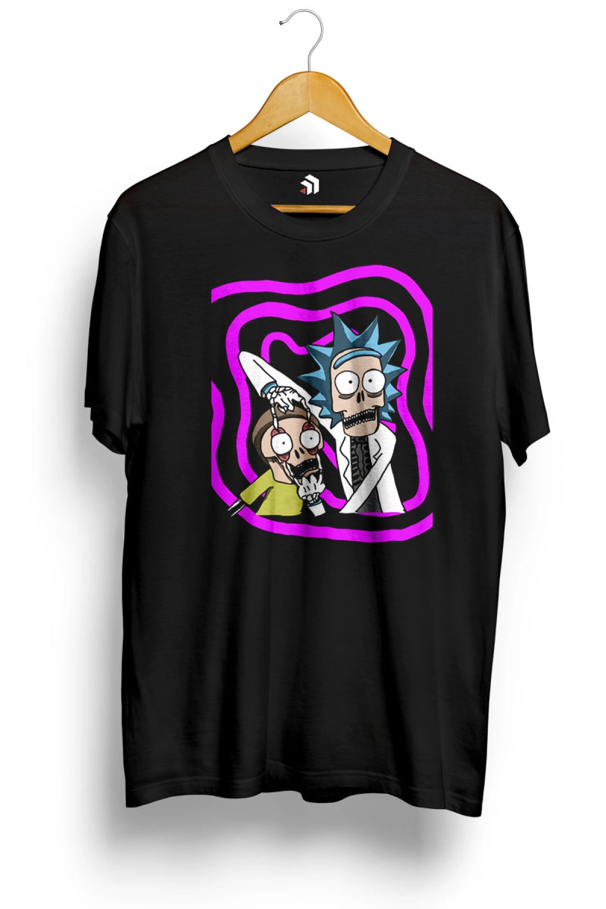 Skull Rick and Morty II Baskılı Tişört